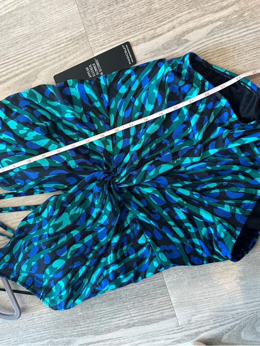 NWT Magicsuit Miraclesuit Blue Animal Instinct Dres One-Piece Swimsuit 16 - Picture 12 of 12